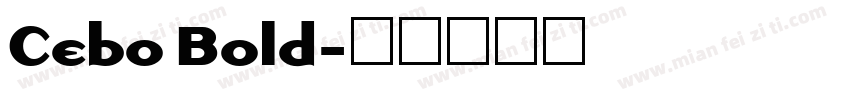 Cebo Bold字体转换